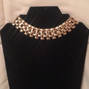 Gold statement necklace